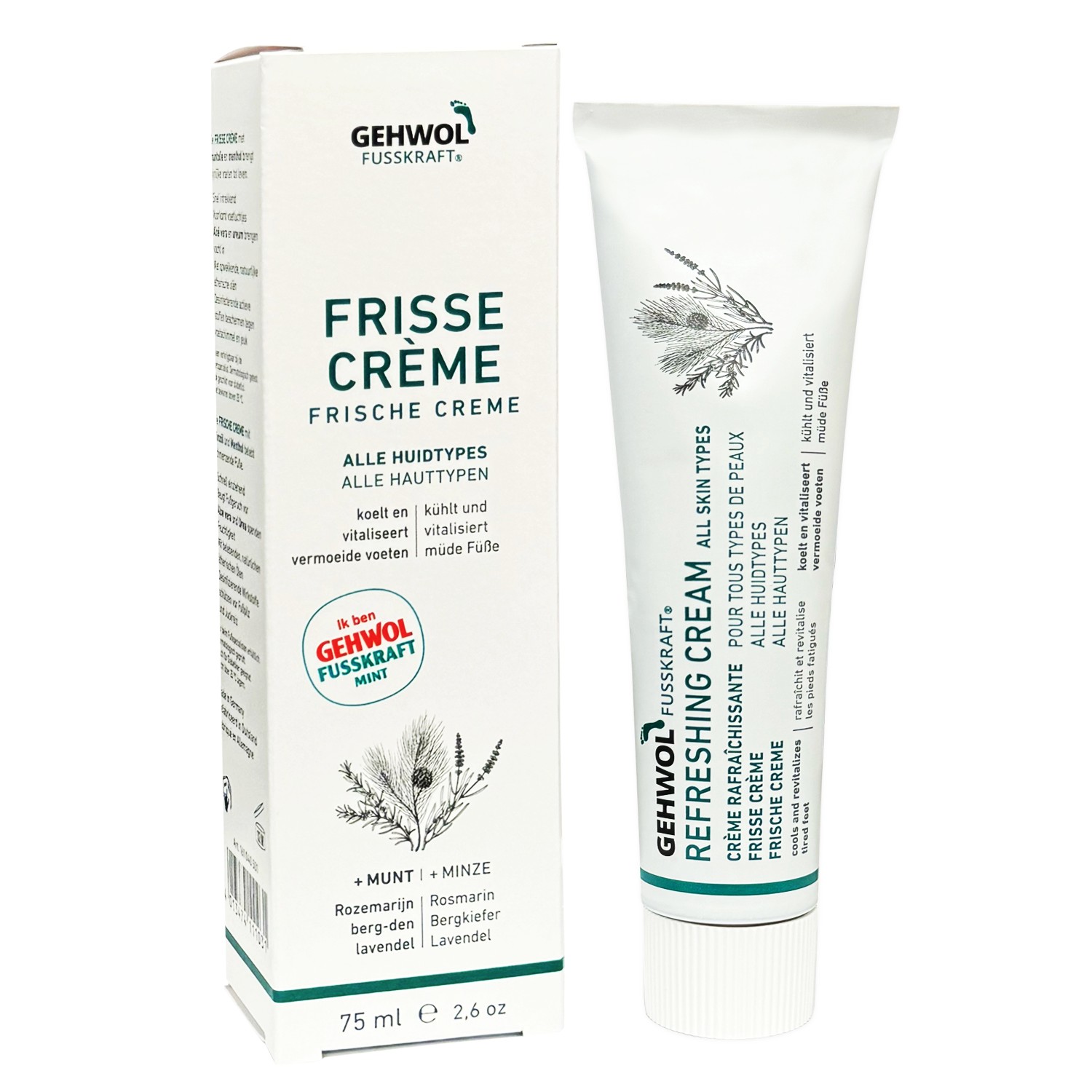 Мятный охлаждающий бальзам для ног - Gehwol (Геволь) Fusskraft Mint