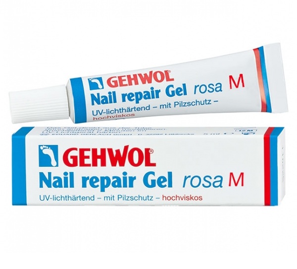 Восстанавливающий гель для протезирования средней вязкости розовый - Gehwol (Геволь) Nail Repair Gel Rosa M