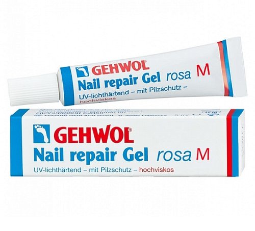 Восстанавливающий гель для протезирования средней вязкости розовый - Gehwol (Геволь) Nail Repair Gel Rosa M